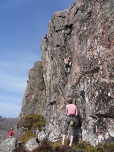 Busy afternoon on Creag nan Cadhag